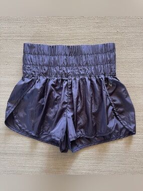 Free People Movement The Way Home purple lightweight nylon shorts women size S